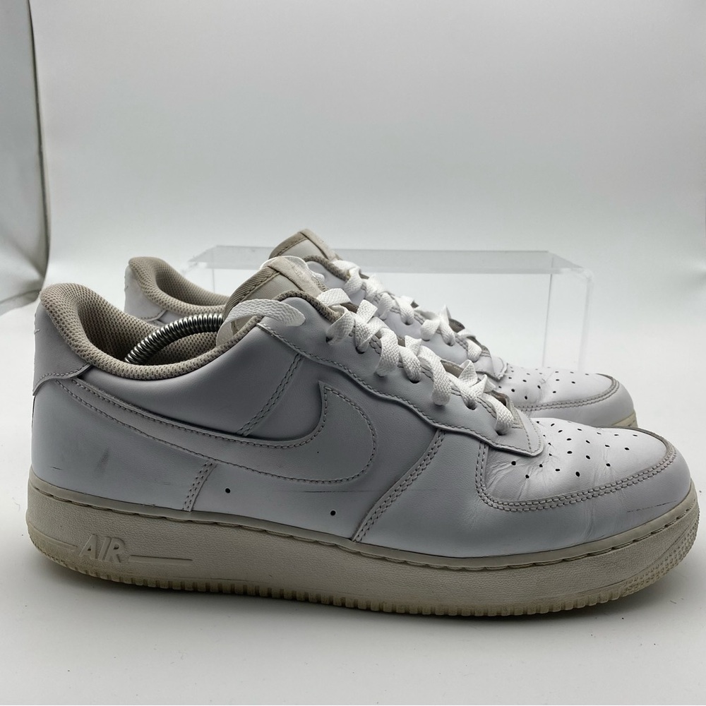 Nike Air Force 1 '07 Men Size 12 Shoes Triple White Basketball Sneakers Low